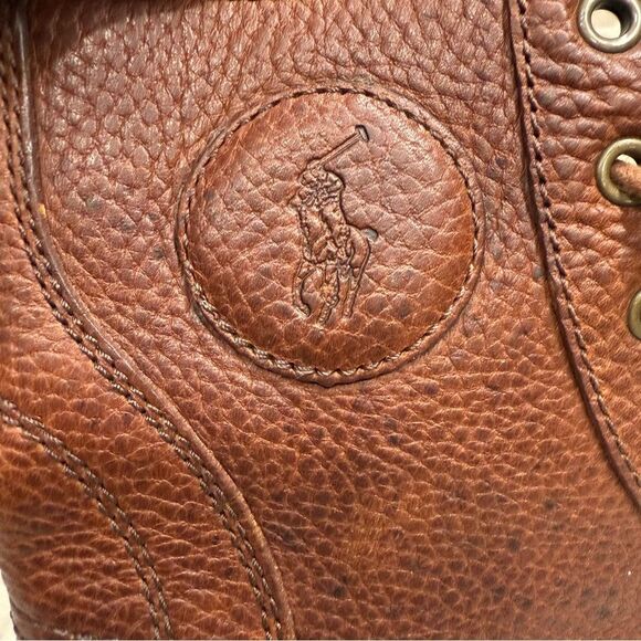 Polo by Ralph Lauren Udal Men's Brown leather and Black duck Boots - Picture 5 of 12
